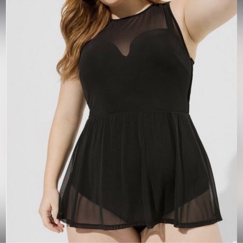 Elegant Black Women's One-Piece Swimsuit